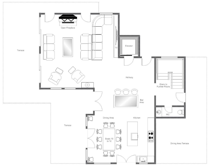 Chalet Bella Coola Verbier Floor Plan 2